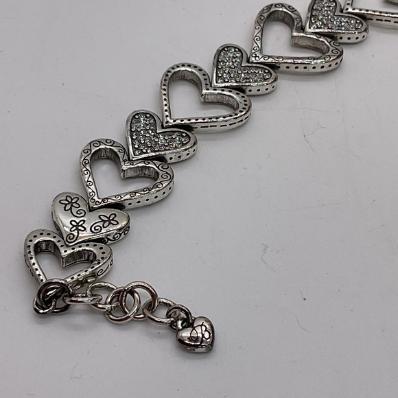Brighton Fall in Love Silver Heart Bracelet with Sparkling Accents - Picture 5 of 9